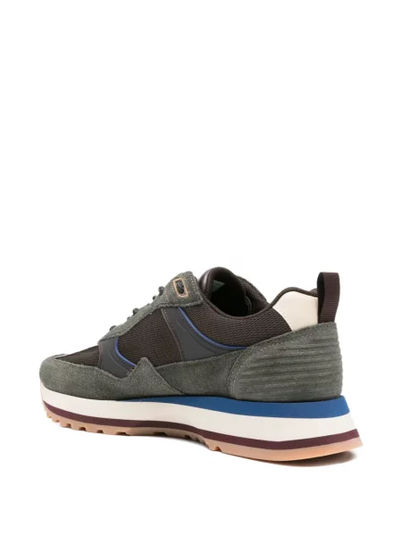 Fűzős csipkés sneaker Paul Smith barna