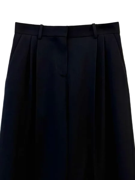 Pantaloni The Row plisate albastru