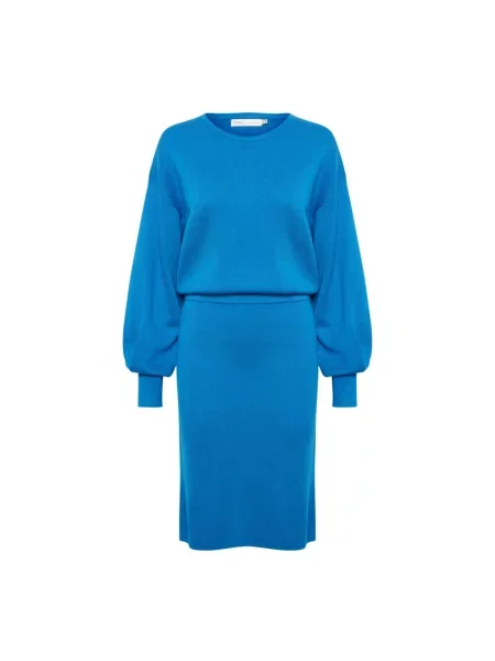 Sukienka midi Inwear do kolan niebieska