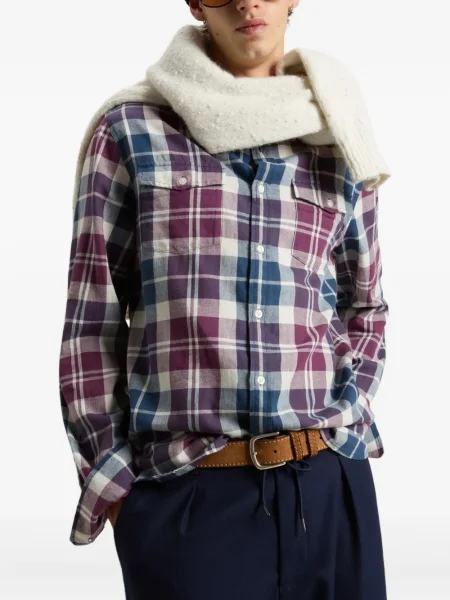 Cămașă Woolrich albastru