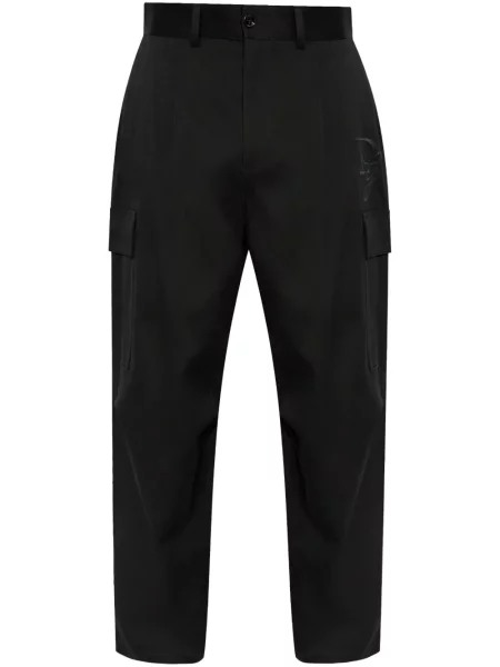 Pantaloni cargo Dolce & Gabbana cu broderie negru