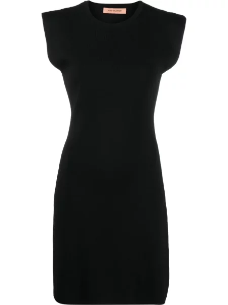 Rochie mini Yves Salomon fără mâneci de costum negru