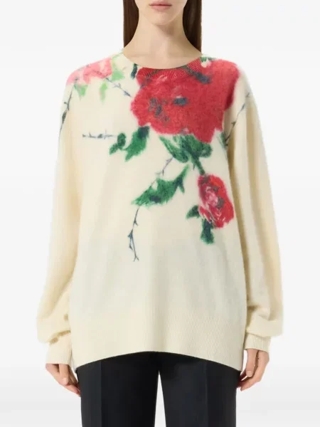 Pulover Blumarine cu model floral cu imagine