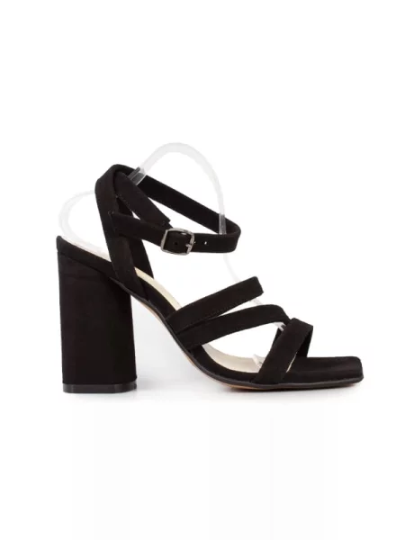 Замшевые босоножки Modamilano черные