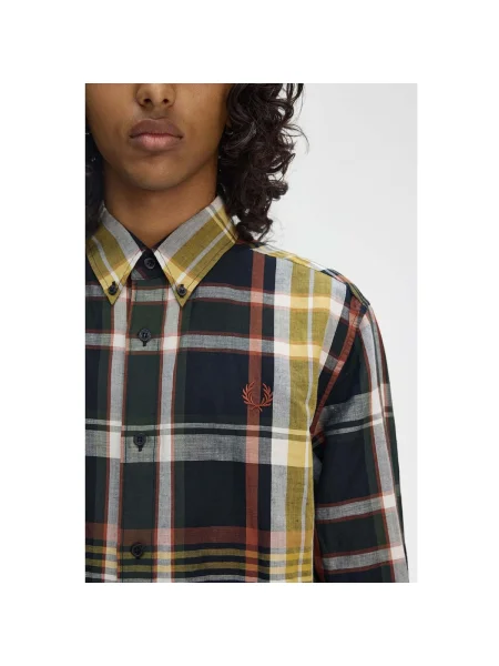 Kockovaná košeľa Fred Perry modrá