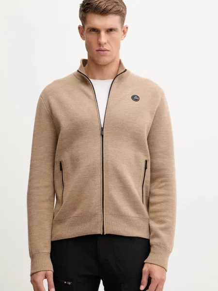 Fusalp cardigan din amestec de lână Mayeul bej