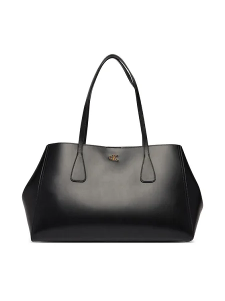Calvin Klein Geantă Ck Snap Large Tote negru