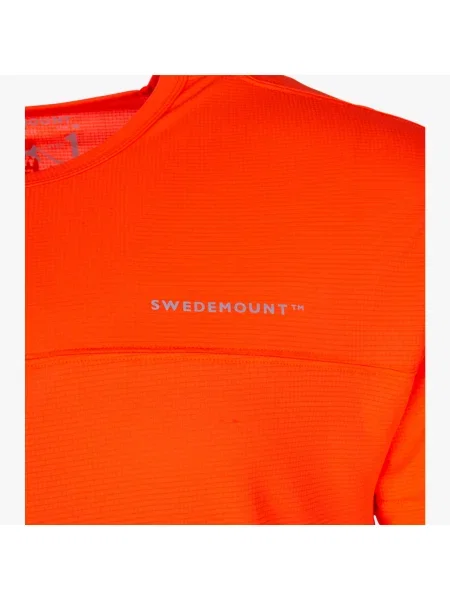 Koszulka Z Krótkim Rękawem Trening Mężczyzna Ultra Light Szybkoschnący pomarańczowa