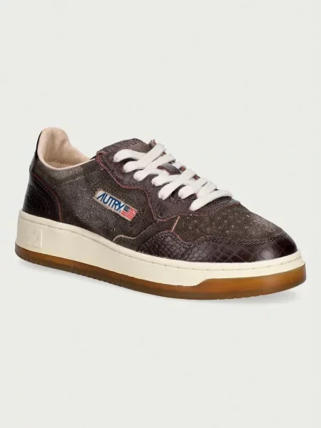 AUTRY Medalist sneakersy skórzane brązowe