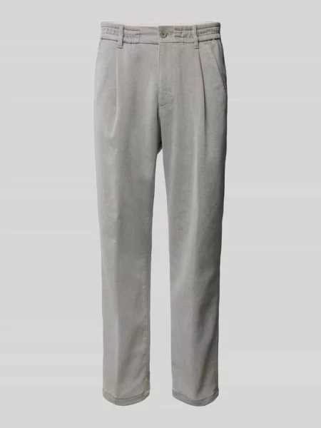 Spodnie o kroju regular fit z z tyłu model ‘CHASY’ Drykorn białe