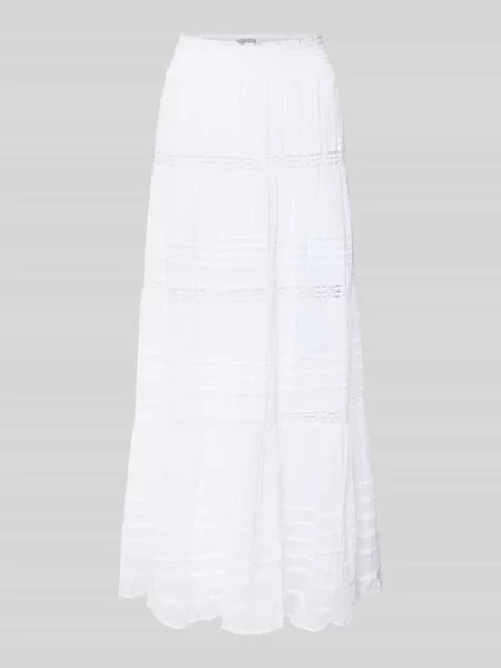 Długa spódnica z elastycznym pasem model Felicia' Neo Noir biała