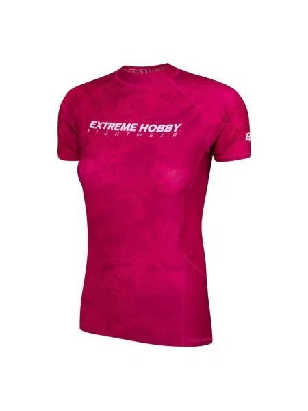 Koszulka sportowa Rashguard MMA EXTREME HOBBY HAVOC różowa