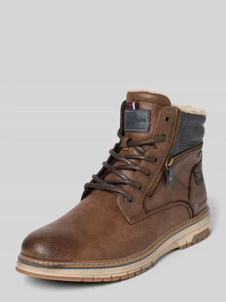 Kozaki z imitacji skóry Tom Tailor