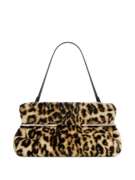 Geantă plic Givenchy cu model leopard din piele de oaie