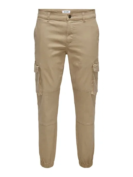 Only & Sons Pantaloni cu Carter Life cămilă maro