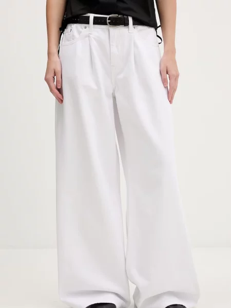 KARL LAGERFELD JEANS Pantaloni cu cute denim alb