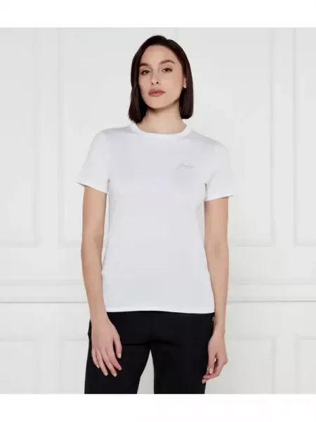 BOSS Tricou C_Elogo Écru alb