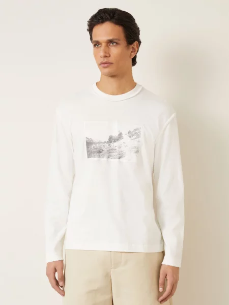 Jacquemus Koszulka Z Długim Rękawem Le Tshirt Paysan weiss