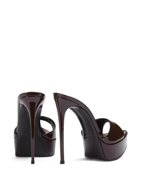 Papuci tip mules Le Silla maro