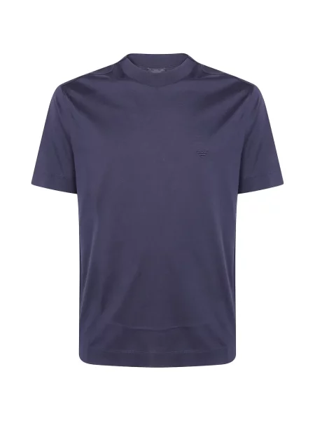 Tricou Emporio Armani cu broderie albastru