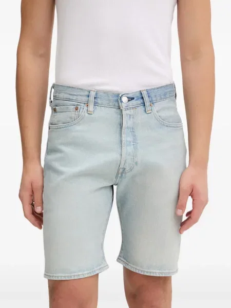 Scurt pantaloni scurți Levi's® cu broderie cu dungi alb