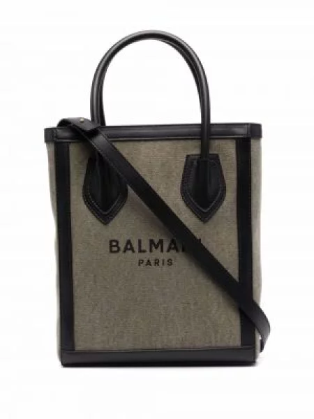 Geantă shopper Balmain verde