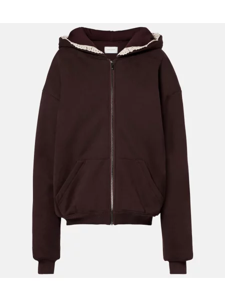Bluza z kapturem Magda Butrym brązowa