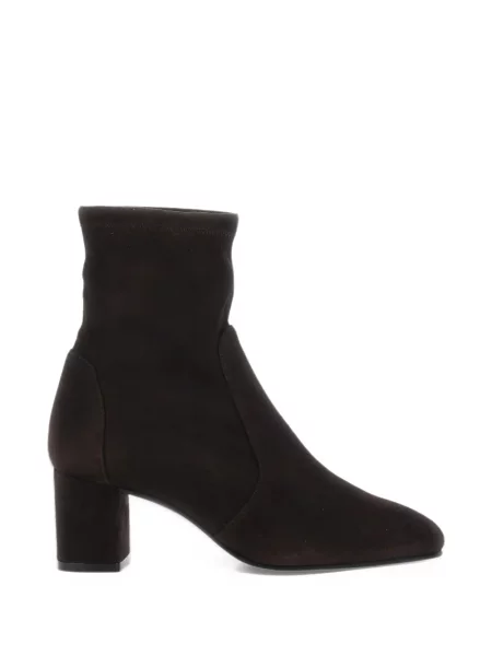 Велурени боти до глезена Stuart Weitzman кафяво
