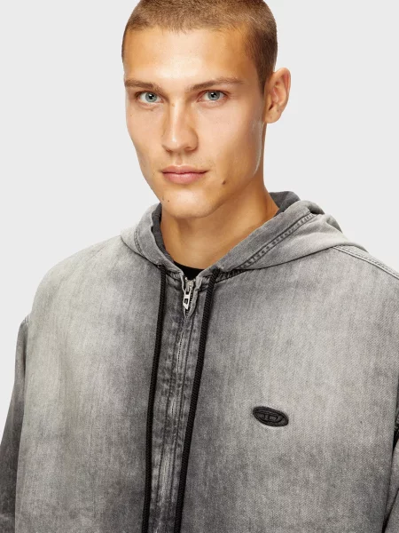Дитяча джинсова куртка Diesel сіра
