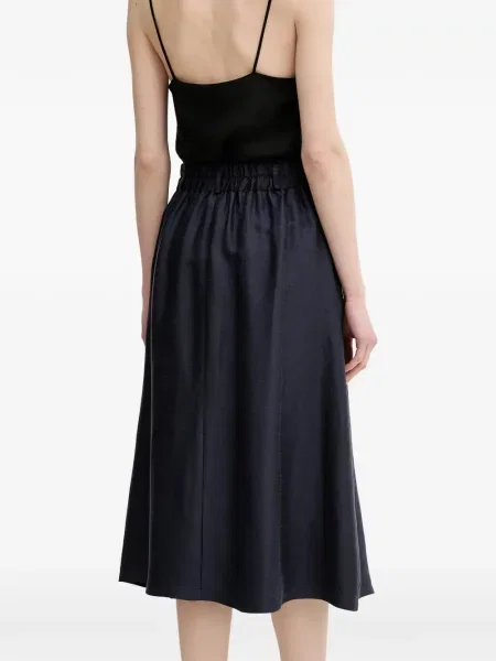 Plisirana plisirana suknja La Petite Française iznad koljena plava