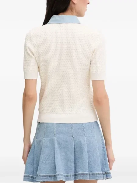 Gulerat tricou polo Morgan tricotate