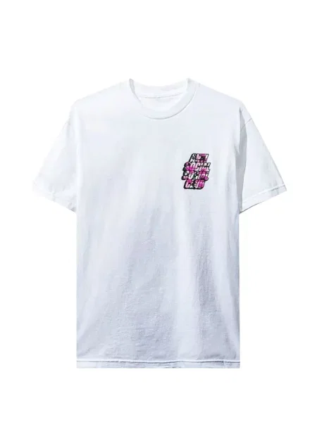 Tricou Anti Social Social Club cu imagine alb