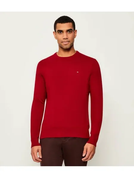 Tommy Hilfiger Pulover cu adaos de cașmir roșu