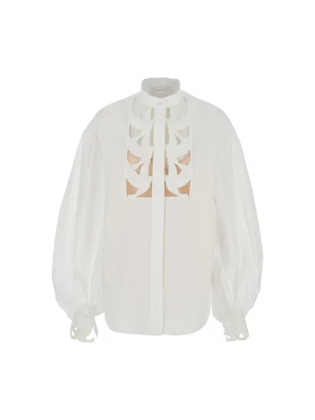 Koszula Zimmermann z naszywkami beżowa