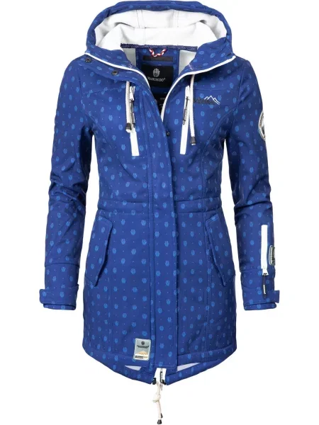 MARIKOO Funkcionalen plašč Zimtzicke / svetlo modra