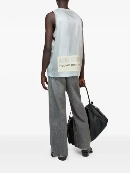 Cămașă Acne Studios cu imagine gri