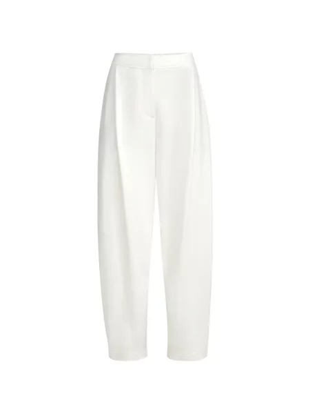 Pantaloni Brunello Cucinelli alergare din material terry alb