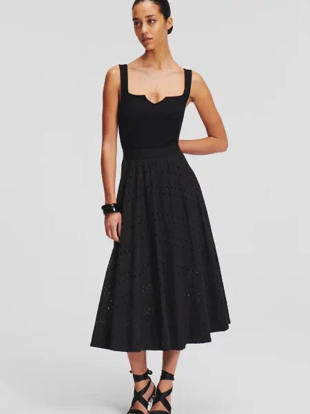 Вишита спідниця Karl Lagerfeld чорна