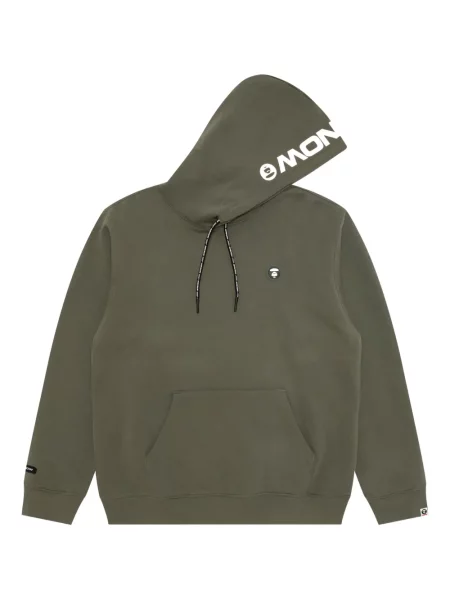 Hanorac cu glugă Aape By A Bathing Ape cu glugă cu imagine verde