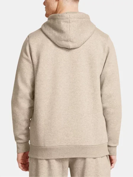 Pánska mikina Under Armour Essential Fleece Hoodie timberwolf taupe light hthr/timberwolf taupe béžová