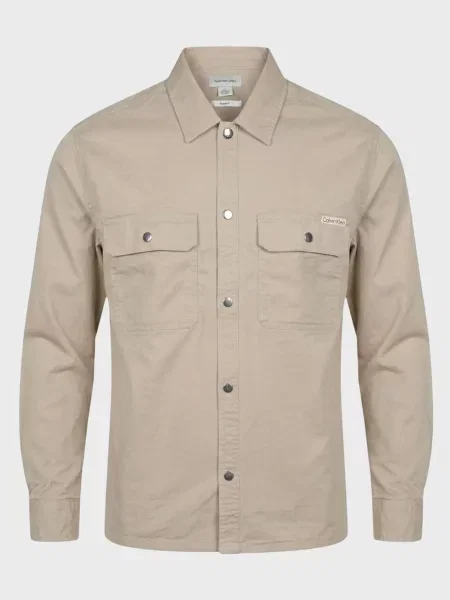 Джинсова сорочка Calvin Klein Jeans бежева