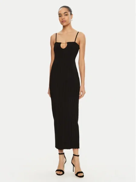 JACQUEMUS Rochie tricotată negru