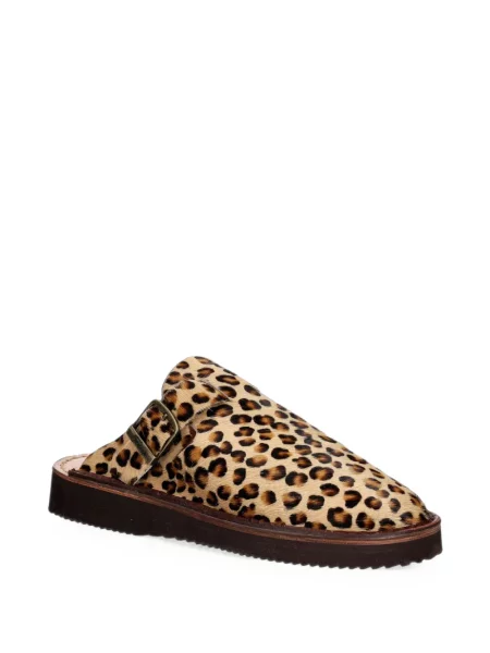 Papuci tip mules Fracap cu imagine cu model leopard