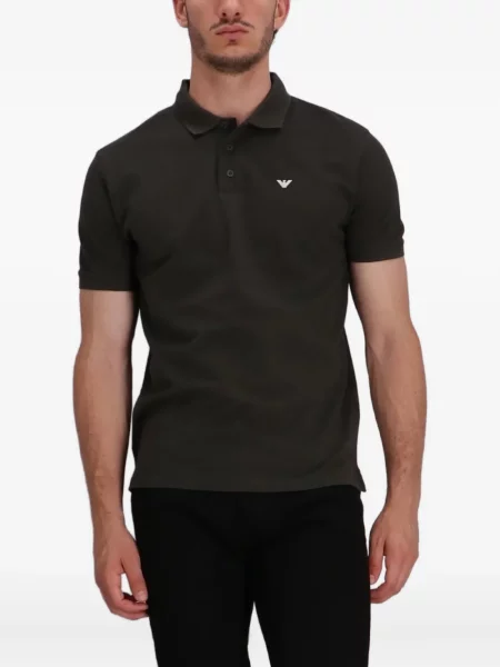 Polo Emporio Armani cu autograf verde