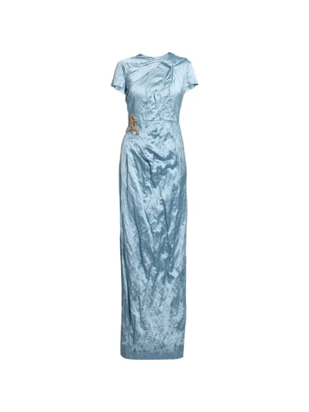 Rochie Erdem drapată albastru