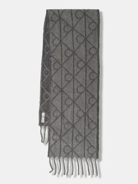 Fular Calvin Klein Emblem Aop Brushed gri