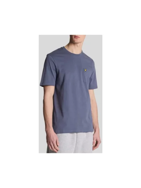 Koszulka Lyle & Scott z logo niebieska