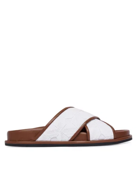 Papuci Max Mara Beachwear alb