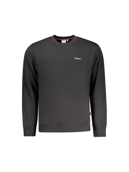 Haftowana bluza z kapturem Pepe Jeans z kapturem czarna