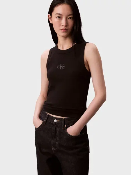 Майка майка Calvin Klein Jeans чорна